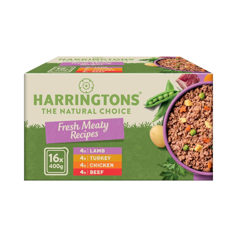 Harringtons Complete Wet Tray Grain Free Hypoallergenic Adult Dog Food Classics Bumper Pack 16x400g