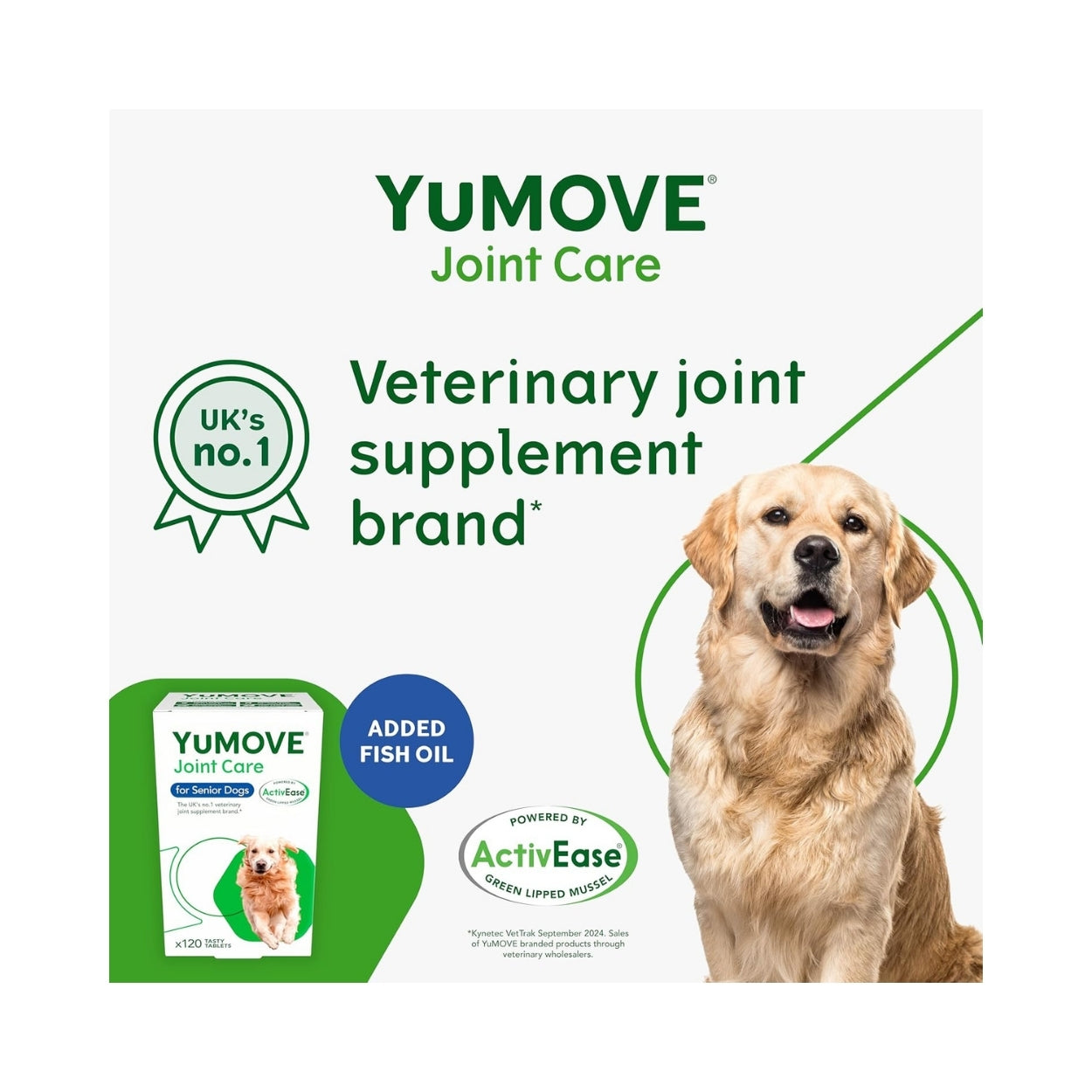 YuMOVE Senior Dog Joint Supplement – 120 Tablets